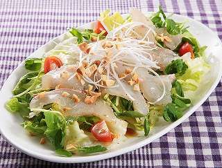 鯛のサラダ中華風レシピ写真