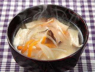 エリンギの味噌汁レシピ写真