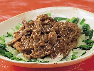 牛肉の韓国風炒めレシピ写真