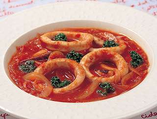 いかのトマト煮レシピ写真