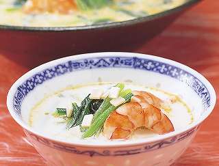 えびと小松菜のミルク煮レシピ写真