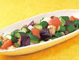 夏野菜の炒め煮レシピ写真