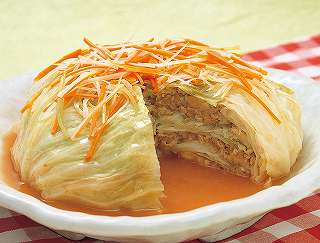 キャベツと豚ミンチの重ね煮レシピ写真