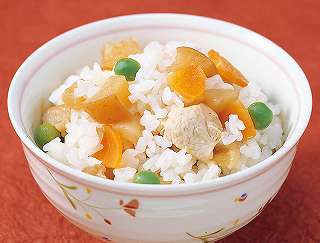 りんごご飯レシピ写真