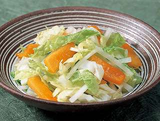 柿と白菜のサラダレシピ写真