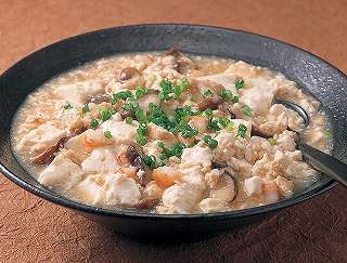つぶし豆腐の中華炒めレシピ写真
