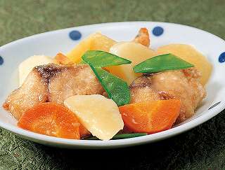 さばとじゃがいもの炒め煮レシピ写真