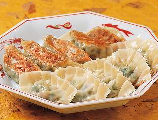 スリーグリーンぎょうざレシピ写真