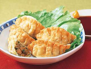 納豆の揚餃子レシピ写真