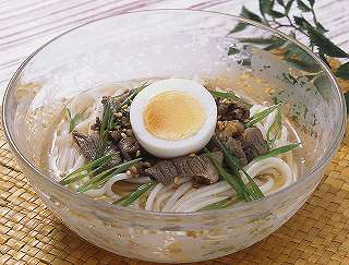 韓国風冷麺レシピ写真