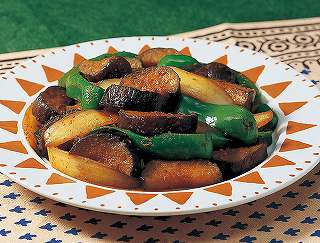 夏野菜のカレー炒めレシピ写真