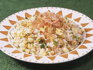 ピーマン入り和風炒めご飯レシピ写真