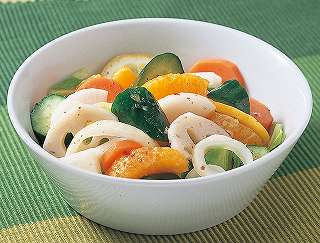 野菜とフルーツたっぷりマリネレシピ写真