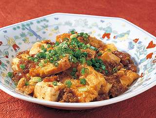 穴子と豆腐の四川風味レシピ写真