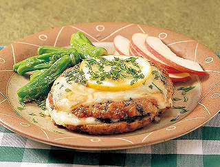 とうふハンバーグのチーズ焼きレシピ写真