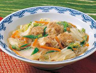 白菜としゅうまいの中華煮込みレシピ写真