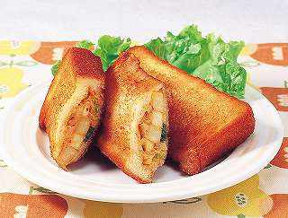 ポテトとキムチの揚げパンレシピ写真
