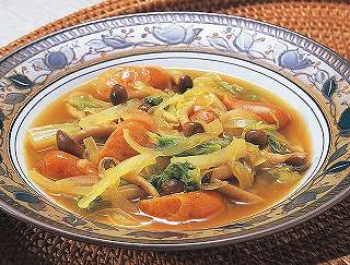 ウインナーと野菜のカレースープレシピ写真
