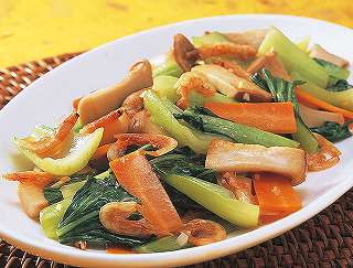 チンゲン菜の中華炒めレシピ写真