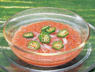 トマトの冷スープレシピ写真