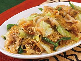 キャベツと豚肉の中華炒めレシピ写真