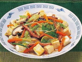 豆腐の野菜あんかけレシピ写真