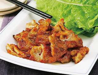 豚肉のピリ辛生姜焼きレシピ写真
