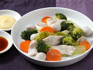 鶏肉と野菜の蒸し物レシピ写真