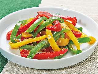 ピーマンのナムルレシピ写真