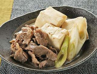 豆腐と牛肉の煮物レシピ写真