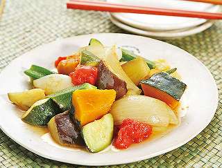 夏野菜の煮物レシピ写真