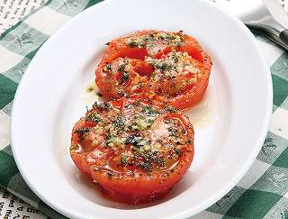 焼きトマトレシピ写真