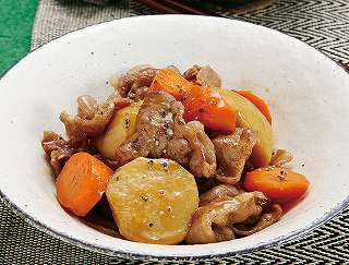 豚肉と里芋の煮物レシピ写真
