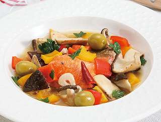 鮭と野菜の蒸し煮レシピ写真
