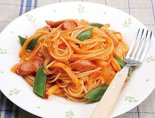スパゲッティナポリタンレシピ写真