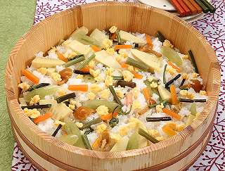 山菜ちらし寿司レシピ写真