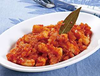 いかのトマトソース煮レシピ写真