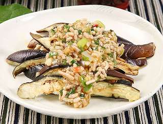 焼きなすのミンチあんレシピ写真