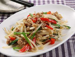 もやしと豚ミンチの中華炒めレシピ写真