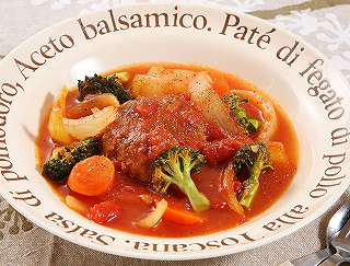 煮込みハンバーグレシピ写真