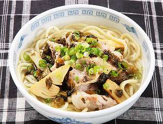 高菜と豚肉の中華そばレシピ写真