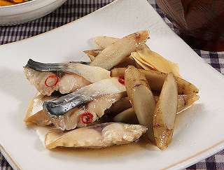 鯖とごぼうの煮物レシピ写真