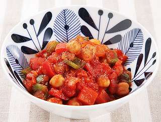 ひよこ豆のトマト煮レシピ写真
