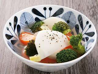 ゆで野菜の和風マリネレシピ写真