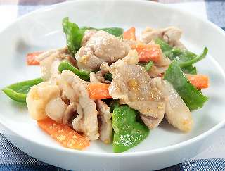 豚肉とピーマンのごまみそ炒めレシピ写真