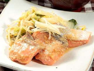 鮭と白菜の味噌煮レシピ写真