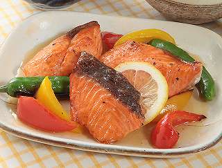 鮭と彩り野菜の焼きびたしレシピ写真