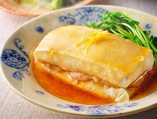豆腐と鶏ミンチのレンジ蒸しレシピ写真
