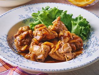 写真：鶏肉のマーマレード煮