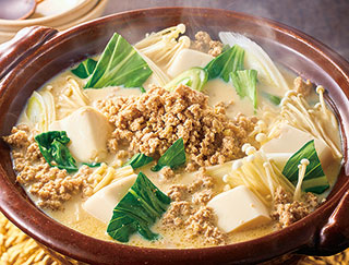 ごま豆乳ホワイト鍋の写真